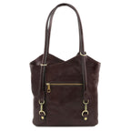 PATTY — Sac convertible cuir pleine fleur italien