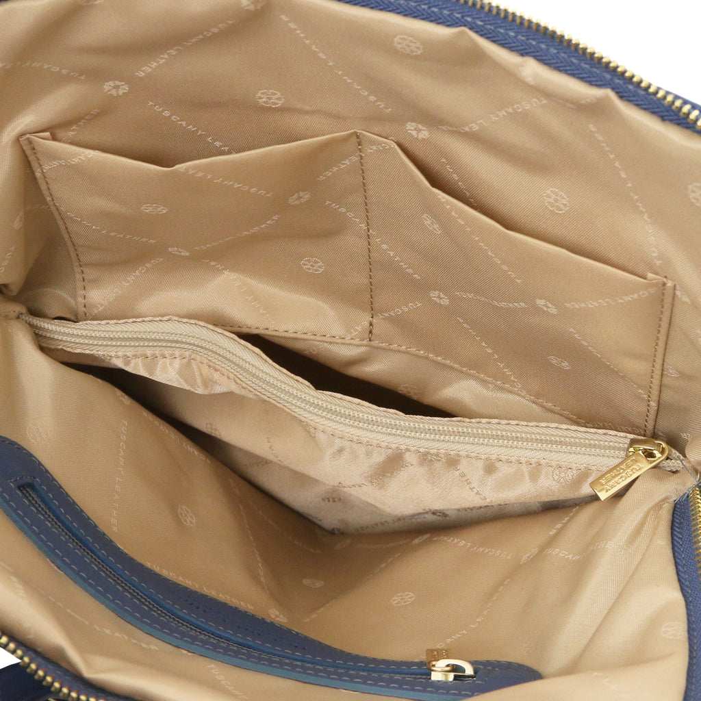 VARENNA — Sac à dos organisé en cuir grainé