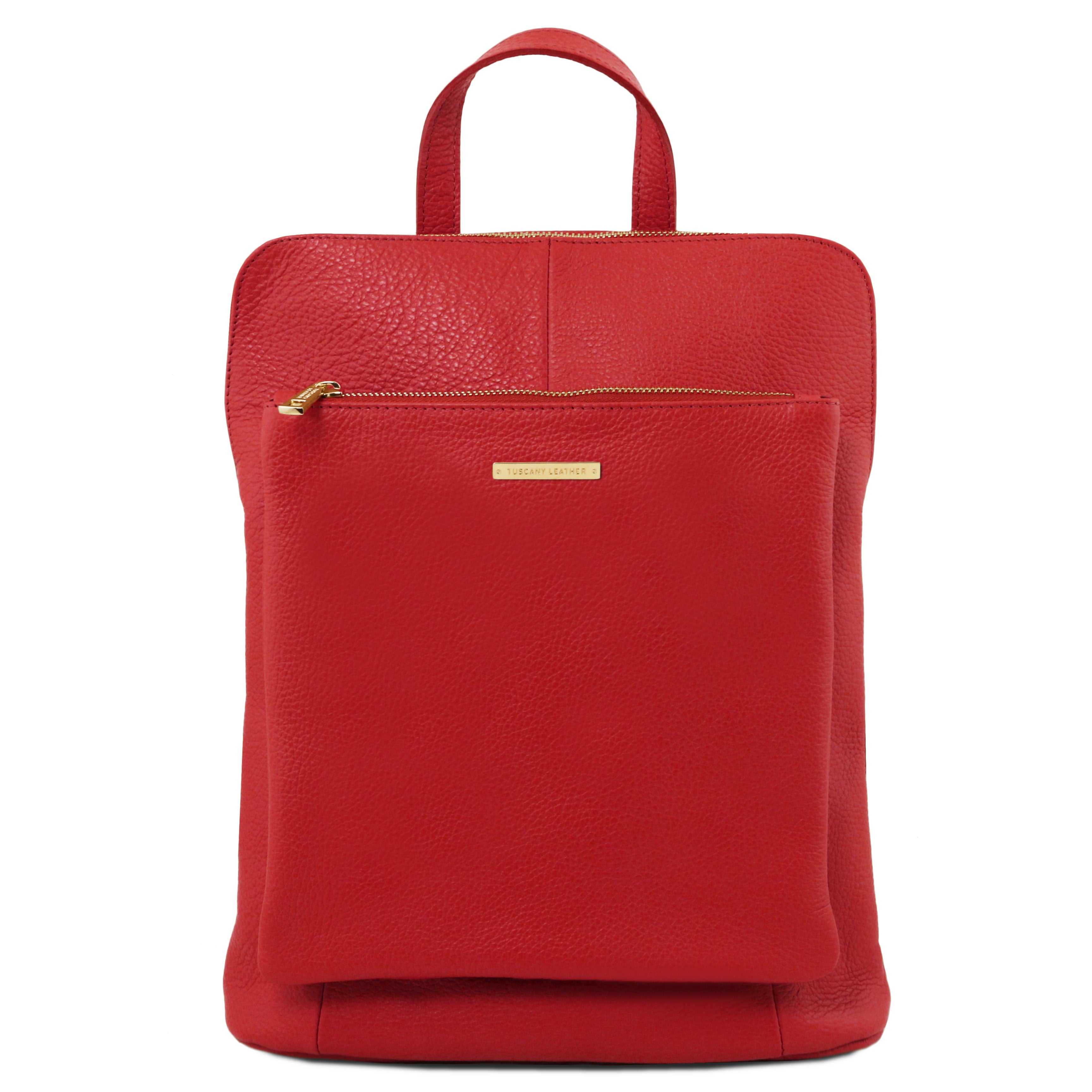VARENNA — Sac à dos organisé en cuir grainé