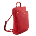 VARENNA — Sac à dos organisé en cuir grainé