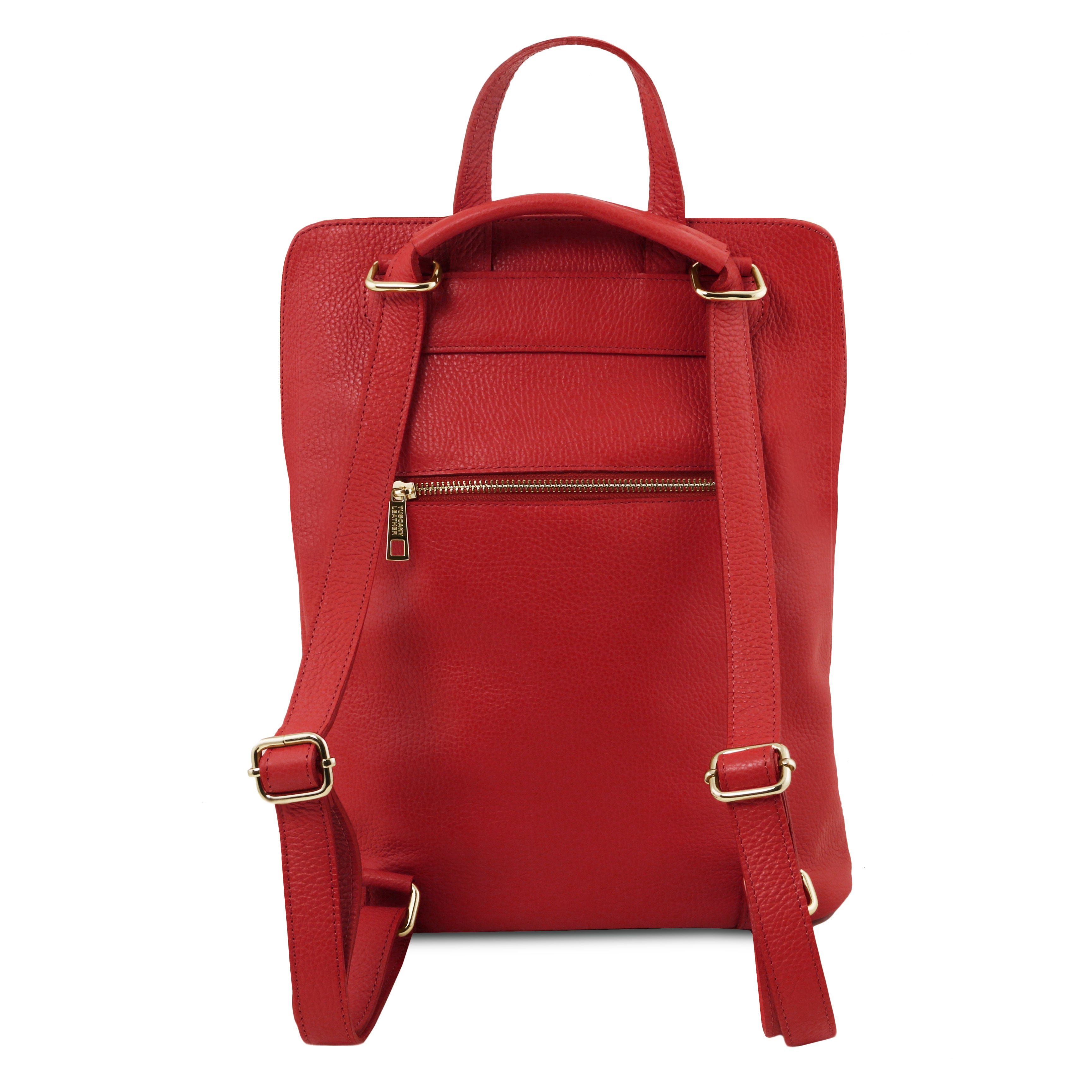 VARENNA — Sac à dos organisé en cuir grainé