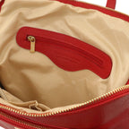VARENNA — Sac à dos organisé en cuir grainé