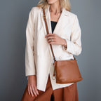 NORA — Sac bandoulière en cuir grainé