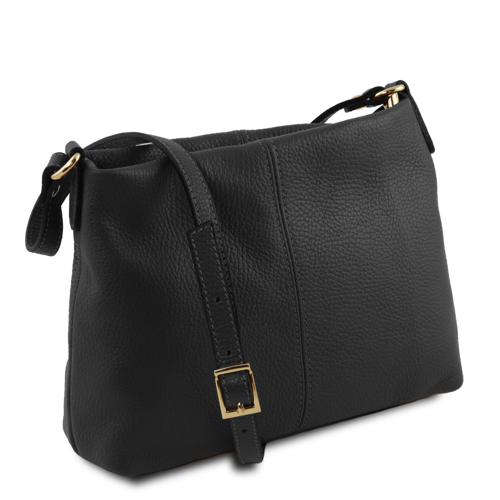 NORA — Sac bandoulière en cuir grainé