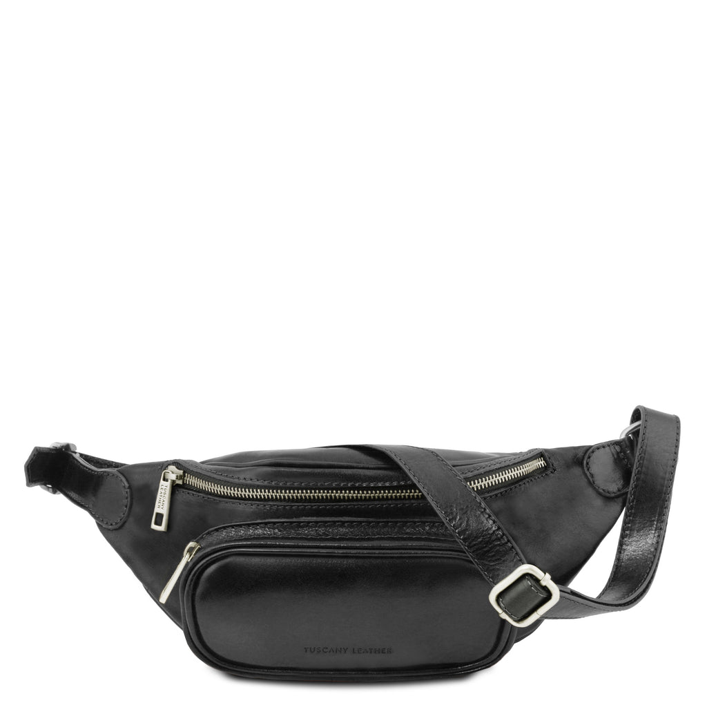 Sac banane homme LUCA cuir pleine fleur bandoulière réglable