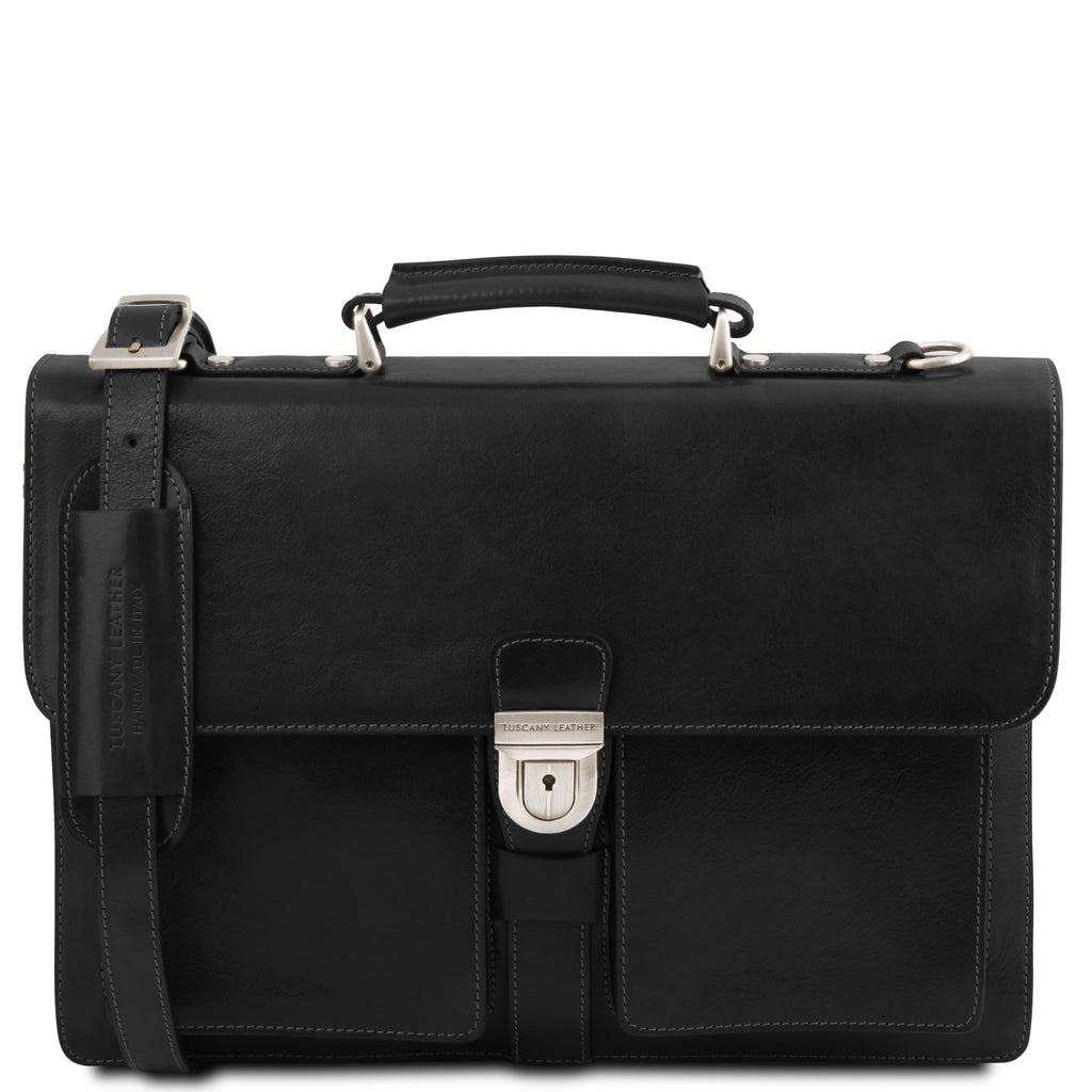 Cartable homme cuir pleine fleur 3 compartiments ASSISI