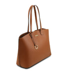 AVENZA — Sac shopper en cuir grainé à 2 compartiments