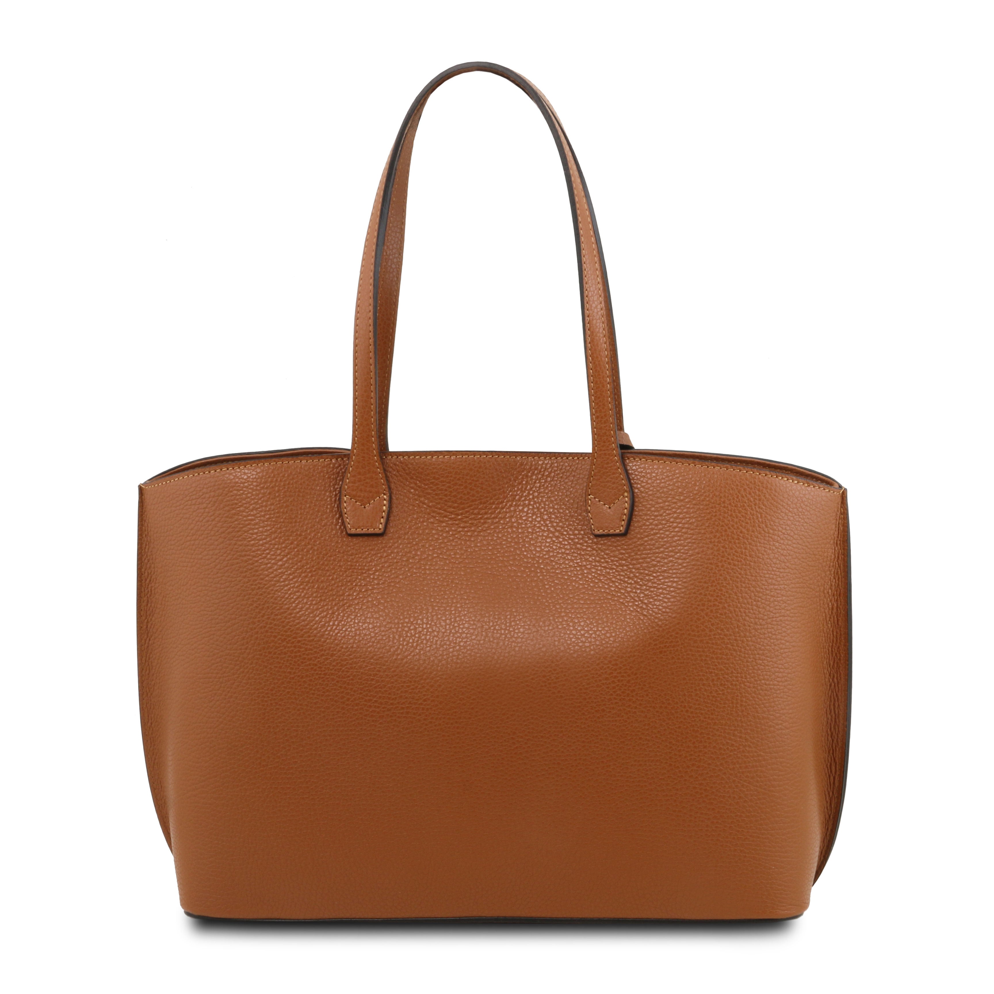 AVENZA — Sac shopper en cuir grainé à 2 compartiments