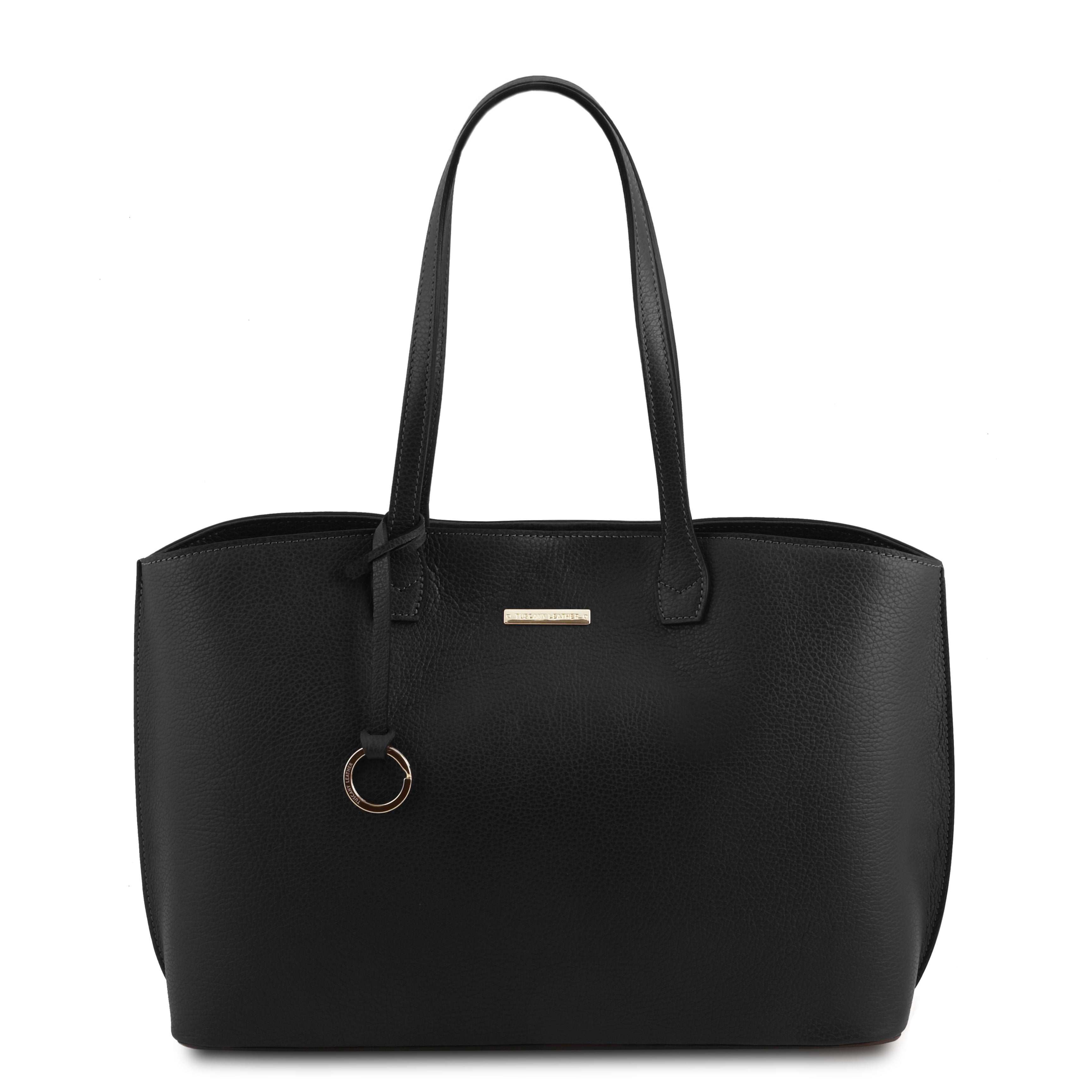 AVENZA — Sac shopper en cuir grainé à 2 compartiments