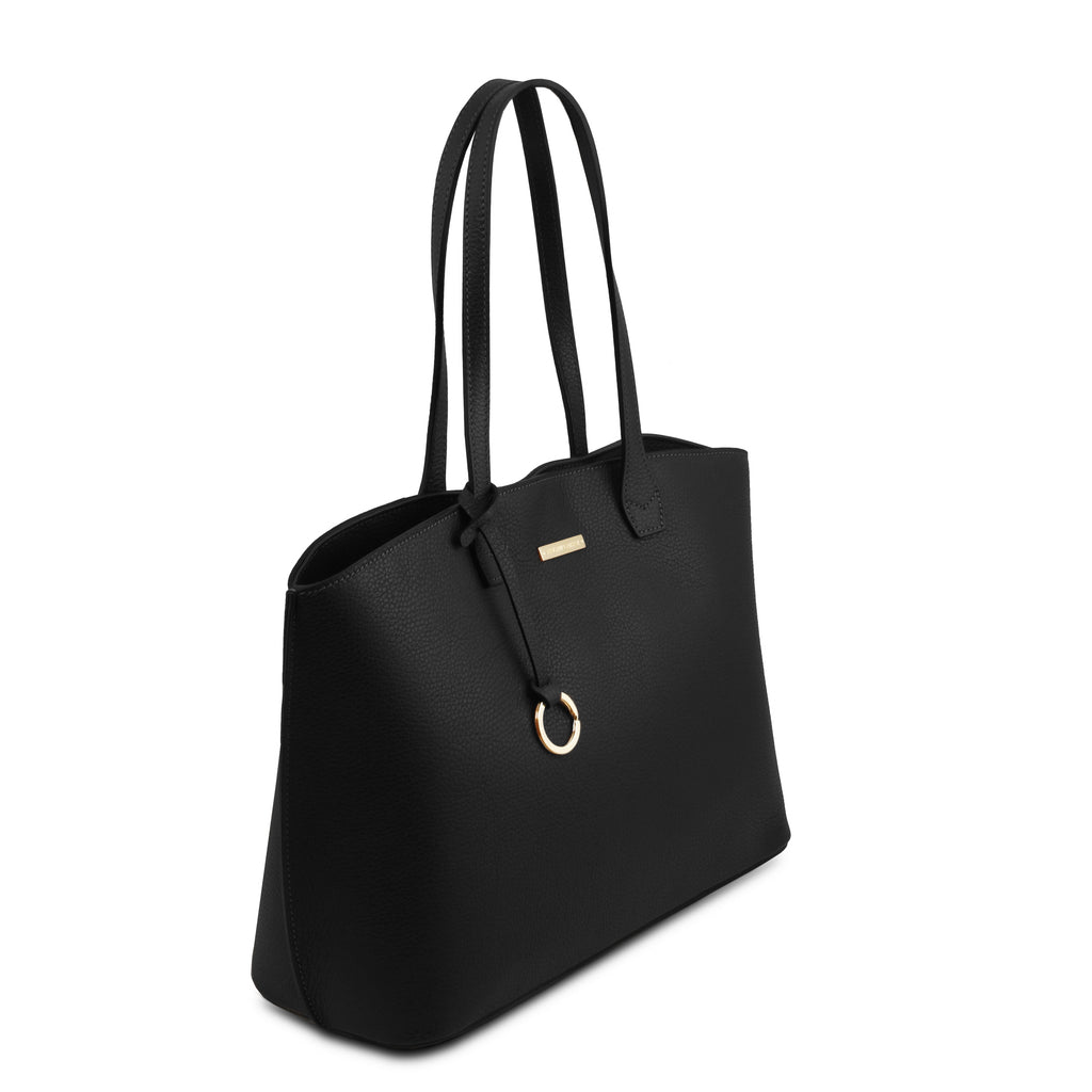 AVENZA — Sac shopper en cuir grainé à 2 compartiments