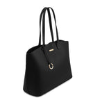 AVENZA — Sac shopper en cuir grainé à 2 compartiments