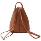Sac à dos femme SHANGHAI souple en cuir véritable forme arrondie