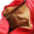 Sac à dos femme SHANGHAI souple en cuir véritable forme arrondie