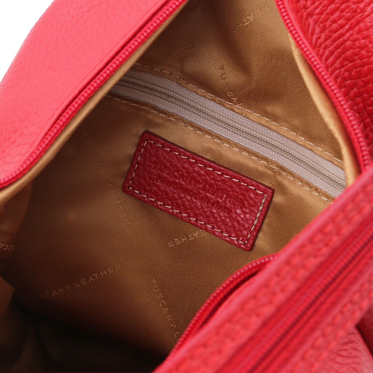 Sac à dos femme SHANGHAI souple en cuir véritable forme arrondie