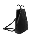 Sac à dos femme SHANGHAI souple en cuir véritable forme arrondie