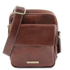 Sac bandoulière homme LARRY cuir pleine fleur 2 compartiments