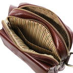 Sac bandoulière homme LARRY cuir pleine fleur 2 compartiments