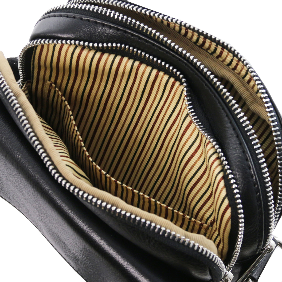 Sac bandoulière homme LARRY cuir pleine fleur 2 compartiments
