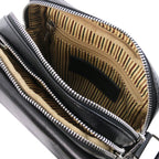 Sac bandoulière homme LARRY cuir pleine fleur 2 compartiments