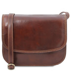 GRETA — Sac saddle en cuir pleine fleur italien