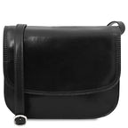 GRETA — Sac saddle en cuir pleine fleur italien