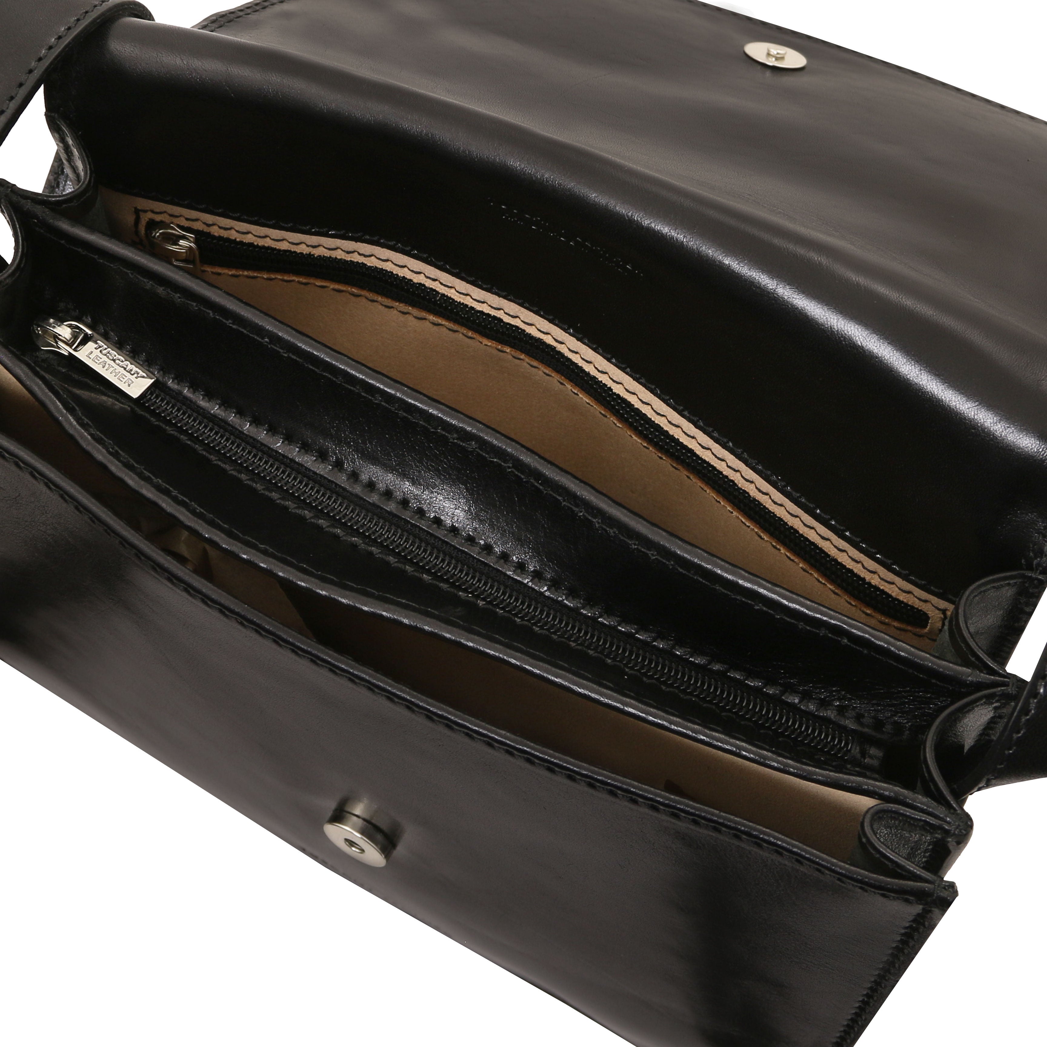 GRETA — Sac saddle en cuir pleine fleur italien