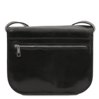 GRETA — Sac saddle en cuir pleine fleur italien