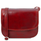 GRETA — Sac saddle en cuir pleine fleur italien