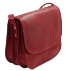 GRETA — Sac saddle en cuir pleine fleur italien
