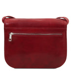 GRETA — Sac saddle en cuir pleine fleur italien