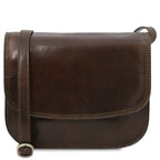 GRETA — Sac saddle en cuir pleine fleur italien
