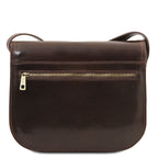 GRETA — Sac saddle en cuir pleine fleur italien