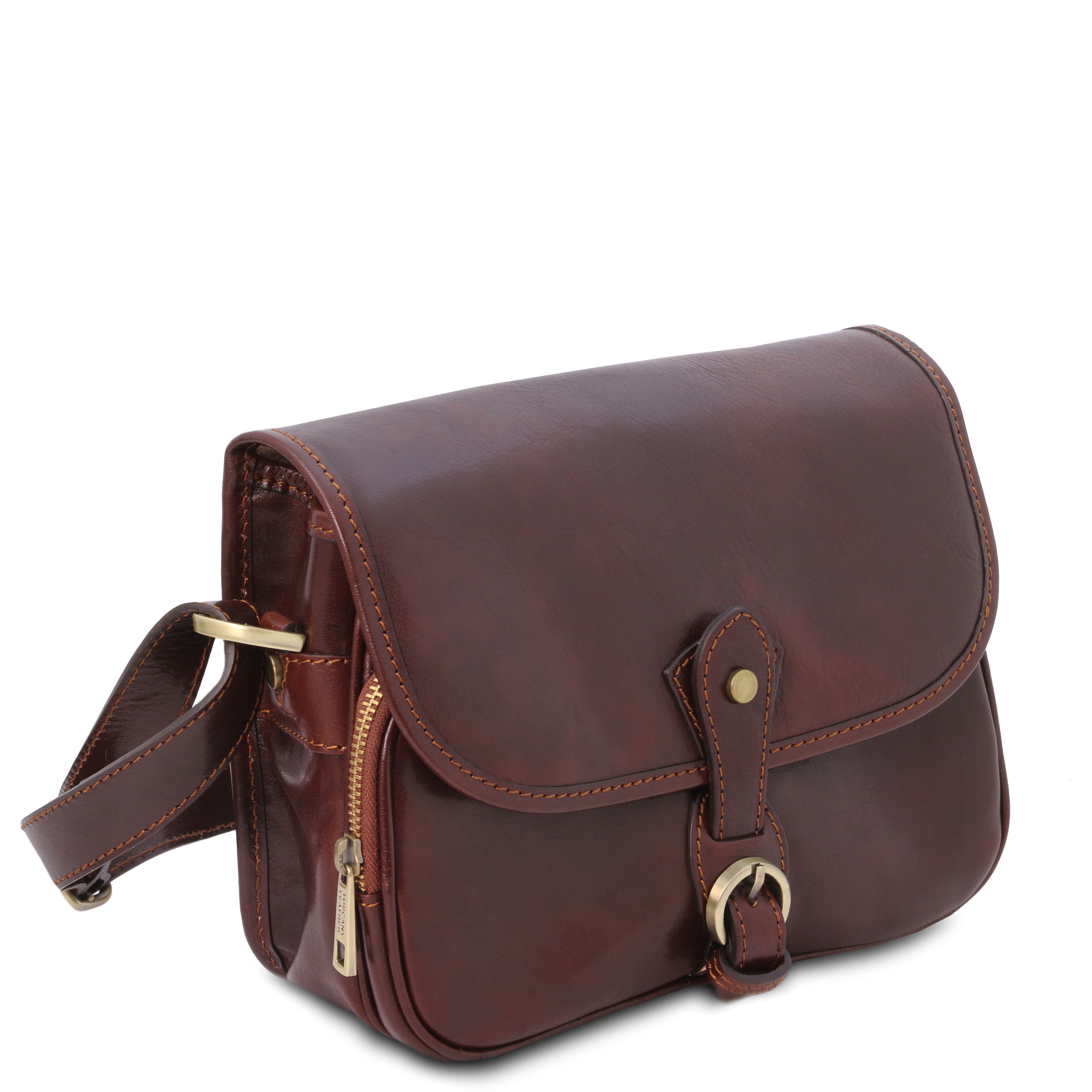 ALESSIA — Sac bandoulière cuir pleine fleur italien Image secondaire du produit