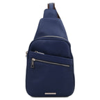 Sac bandoulière homme ALBERT cuir grainé souple multi-poches