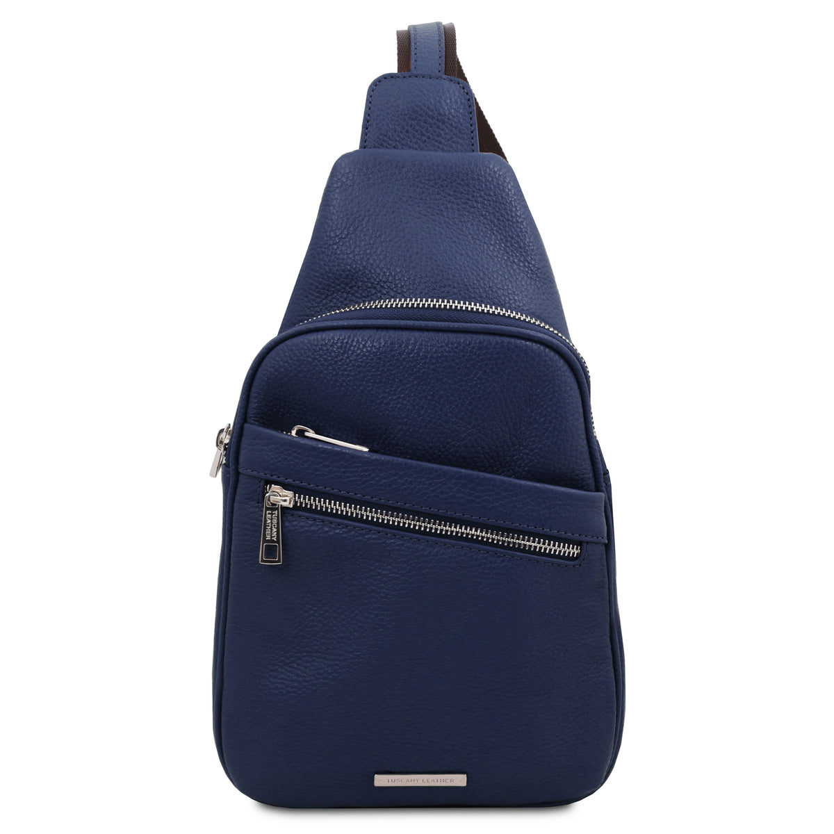 Sac bandoulière homme ALBERT cuir grainé souple multi-poches