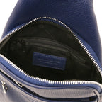 Sac bandoulière homme ALBERT cuir grainé souple multi-poches