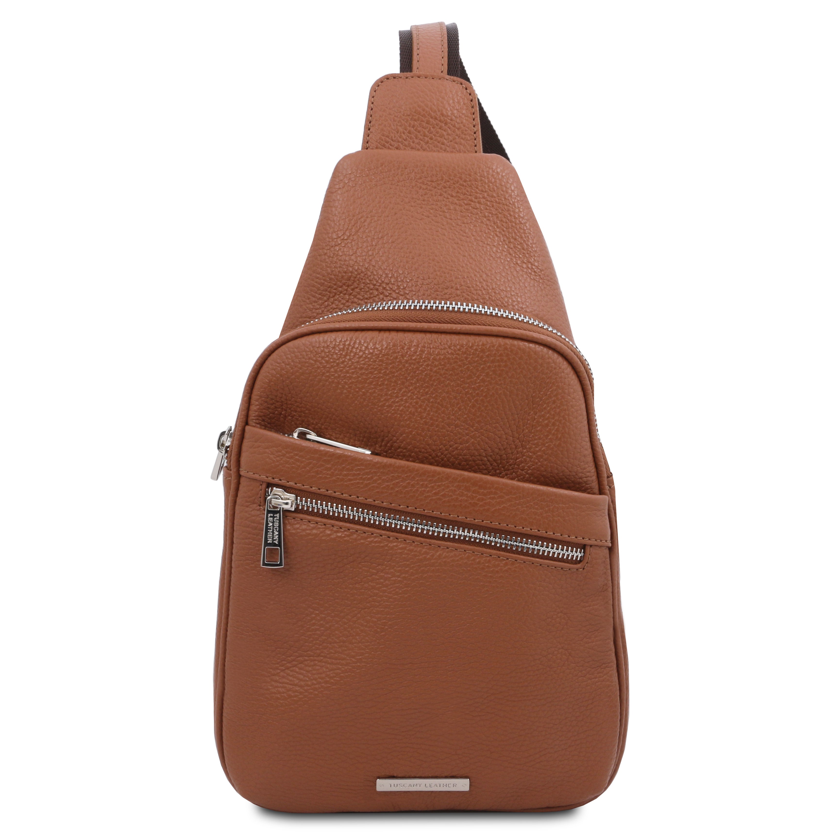 Sac bandoulière homme ALBERT cuir grainé souple multi-poches Secondary image