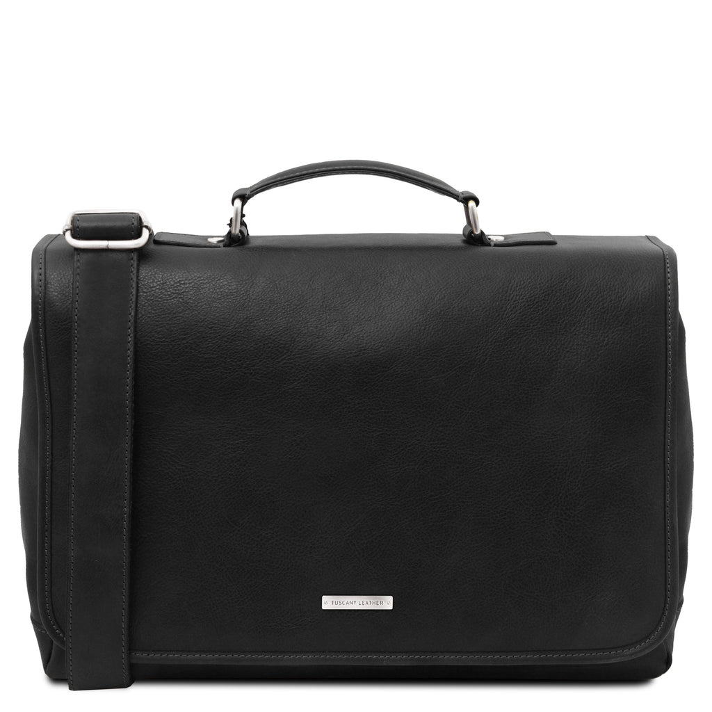Cartable homme ordinateur 15,6 pouces cuir pleine fleur MANTOVA
