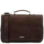 Cartable homme ordinateur 15,6 pouces cuir pleine fleur MANTOVA