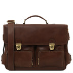 Cartable homme cuir pleine fleur multi-poches VENTIMIGLIA