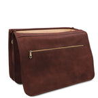 Cartable homme ANCONA cuir pleine fleur ordinateur 17 pouces