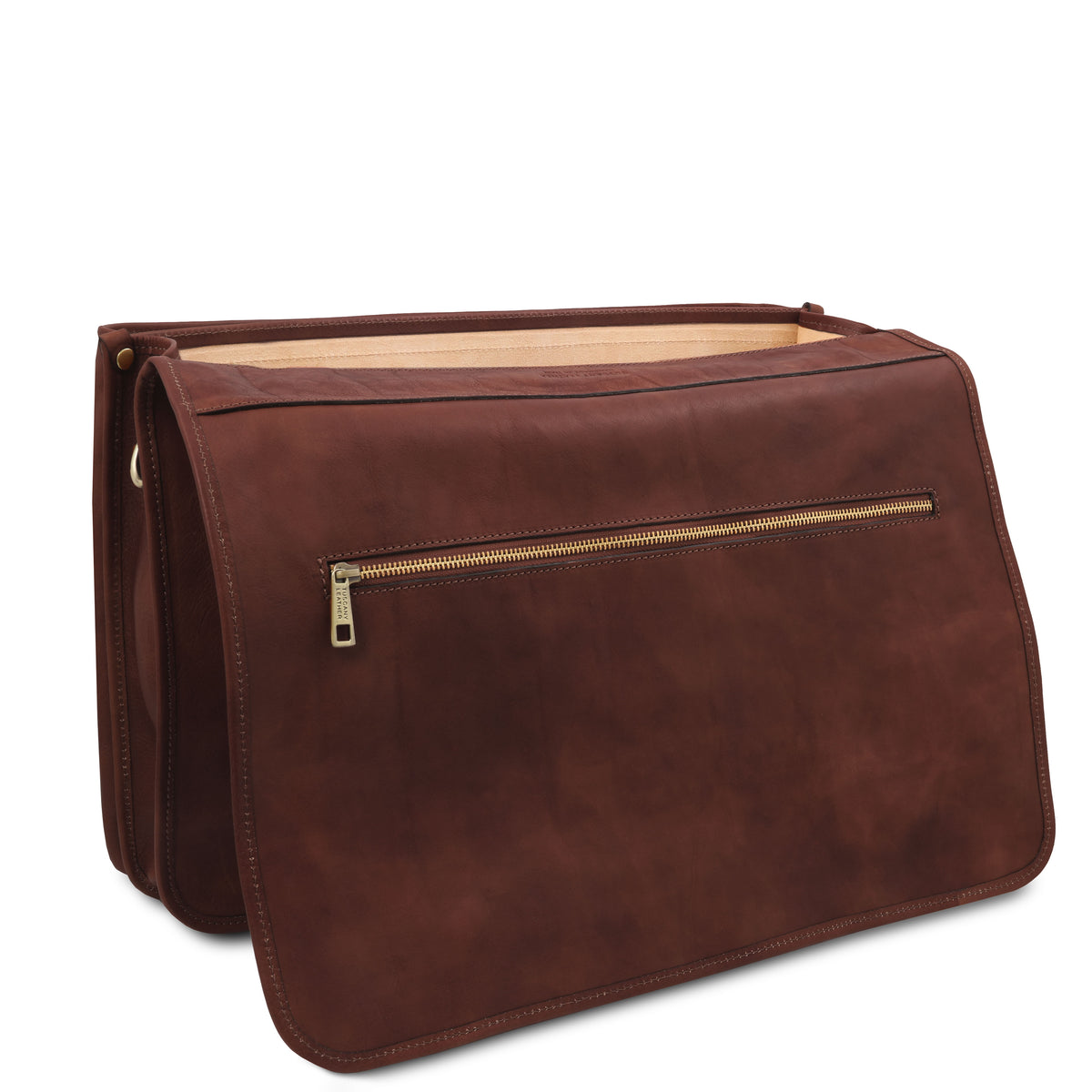 Cartable homme ANCONA cuir pleine fleur ordinateur 17 pouces
