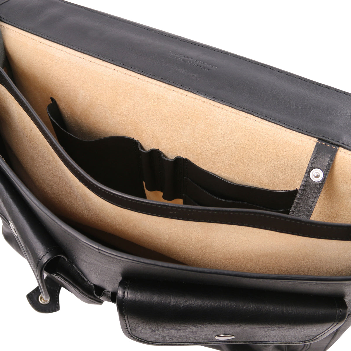 Cartable homme ANCONA cuir pleine fleur ordinateur 17 pouces