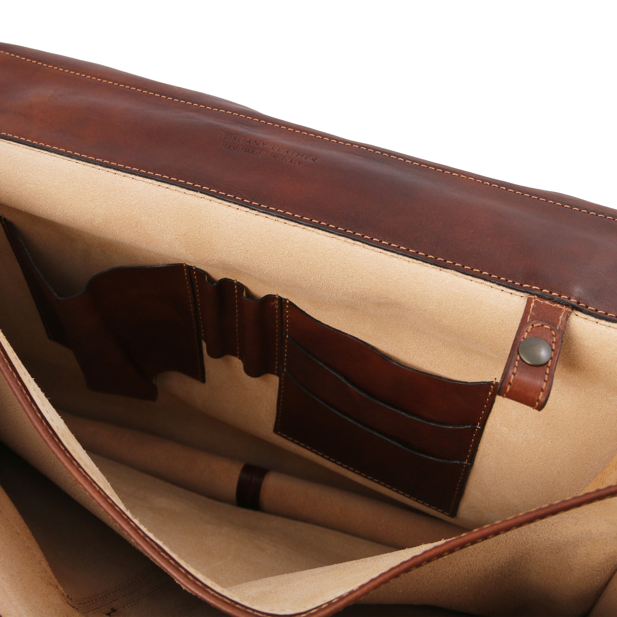 Cartable homme ANCONA cuir pleine fleur ordinateur 17 pouces