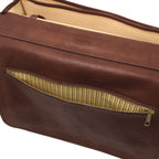 Cartable homme ANCONA cuir pleine fleur ordinateur 17 pouces