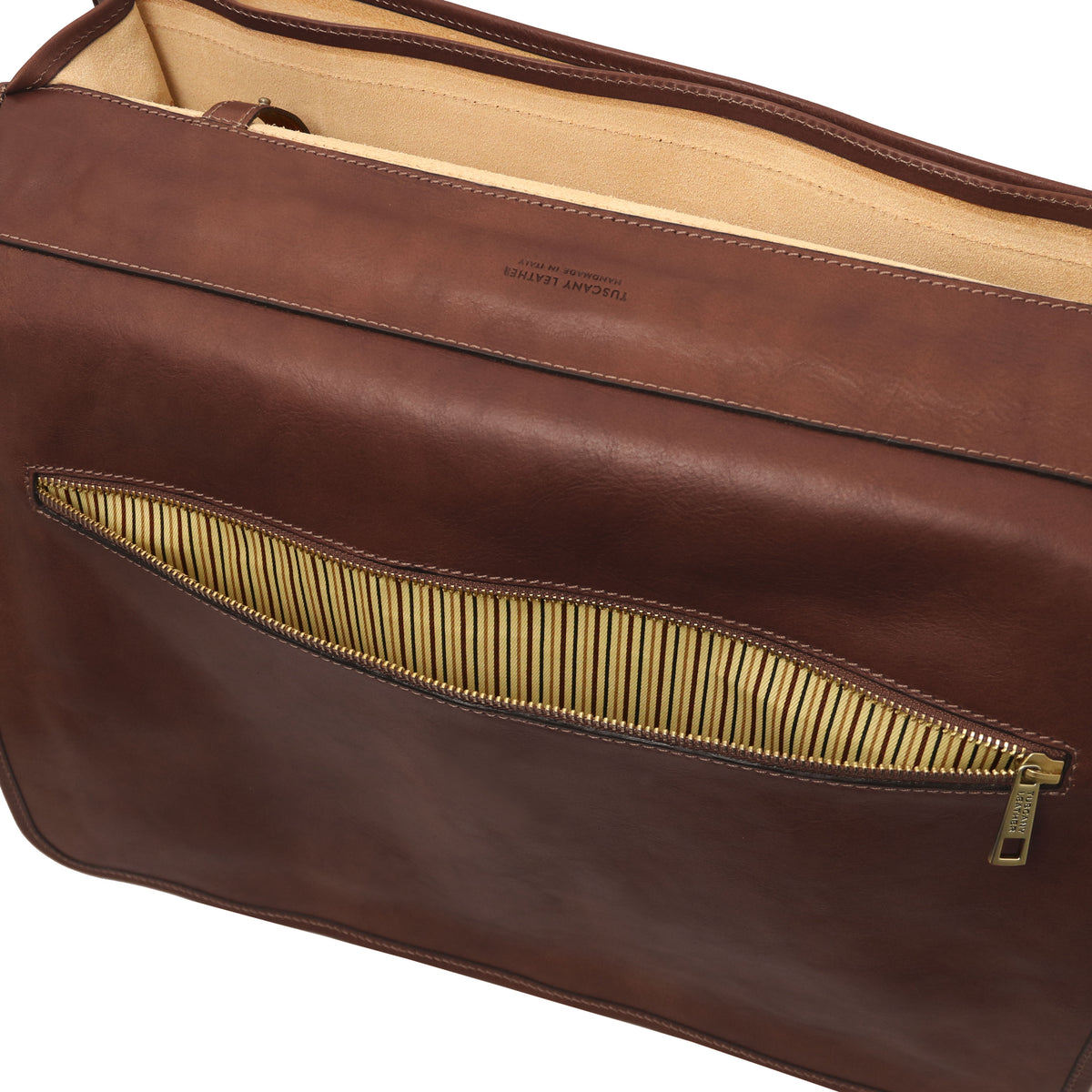 Cartable homme ANCONA cuir pleine fleur ordinateur 17 pouces