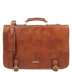 Cartable homme ANCONA cuir pleine fleur ordinateur 17 pouces