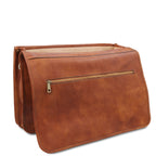 Cartable homme ANCONA cuir pleine fleur ordinateur 17 pouces