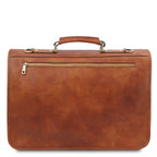 Cartable homme ANCONA cuir pleine fleur ordinateur 17 pouces