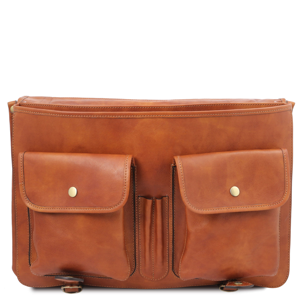 Cartable homme ANCONA cuir pleine fleur ordinateur 17 pouces